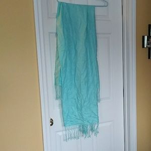 Pashima turquoise scarf/wrap